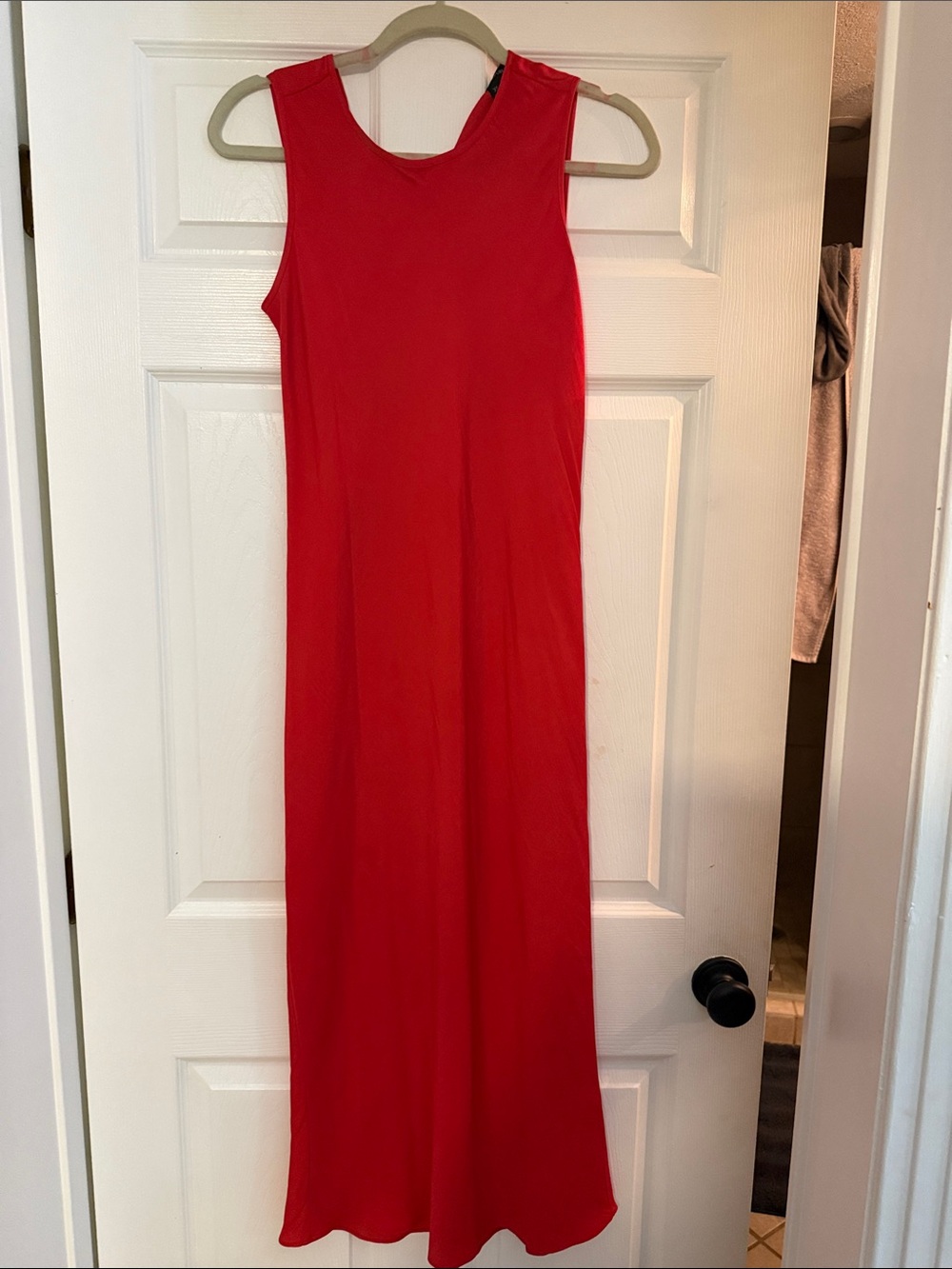 Banana Republic Red Sleeveless Maxi Dress
